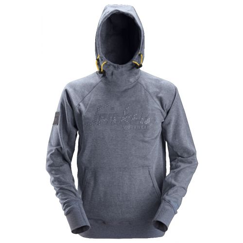 2881 Sudadera con capucha y logo 3D azul oscuro...