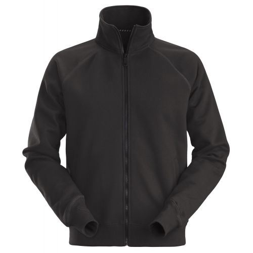 Chaqueta sudadera con cremallera completa Negra talla XS