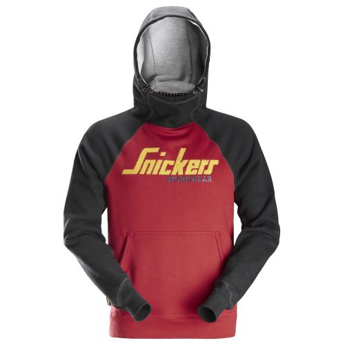 2889 Sudadera con capucha y logotipo Rojo chili...