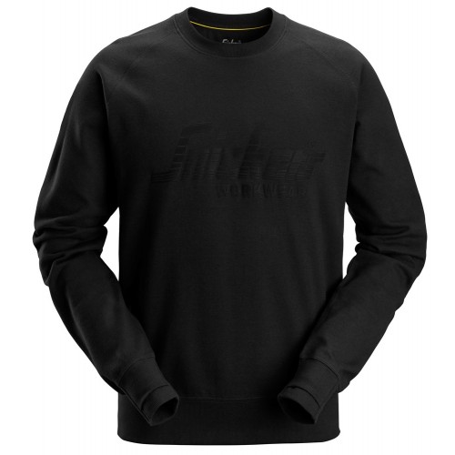 2892 Sudadera con logo negro