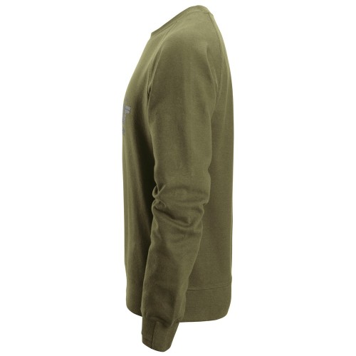 2892 Sudadera con logo verde khaki