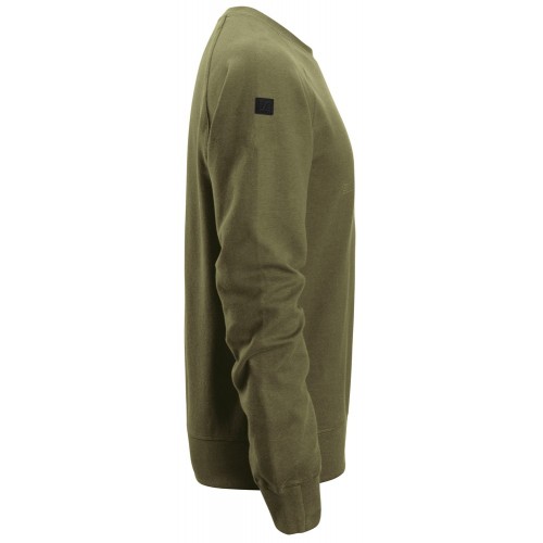 2892 Sudadera con logo verde khaki