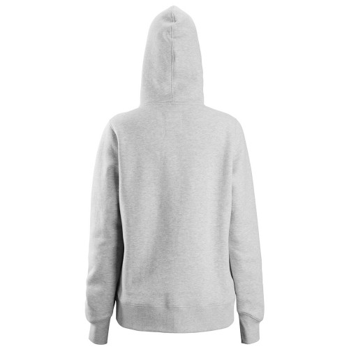 2897 Sudadera mujer con capucha y cremallera completa AllroundWork gris jaspeado