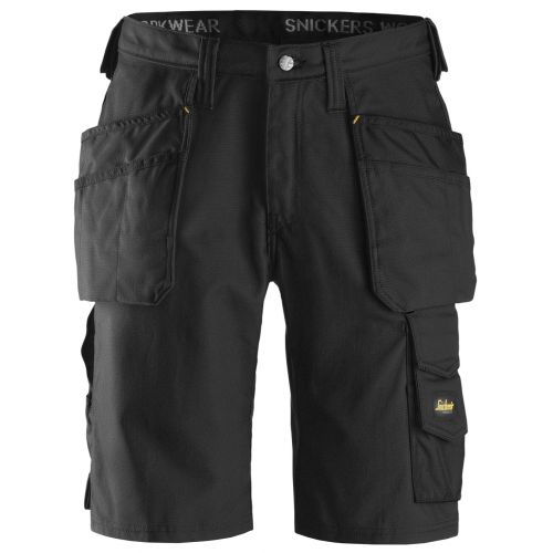 3014 Pantalones cortos de trabajo Canvas+ negro