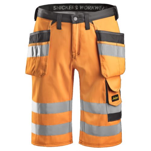 3033 Pantalón corto Alta Visibilidad Clase 1 naranja-gris antracita talla 62