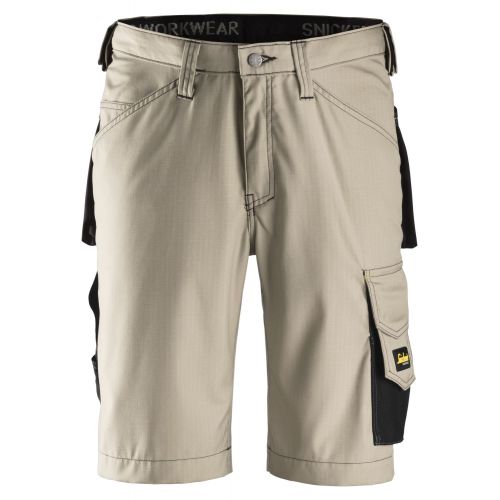 3123 Pantalones cortos de trabajo Rip-Stop kaki/ negro