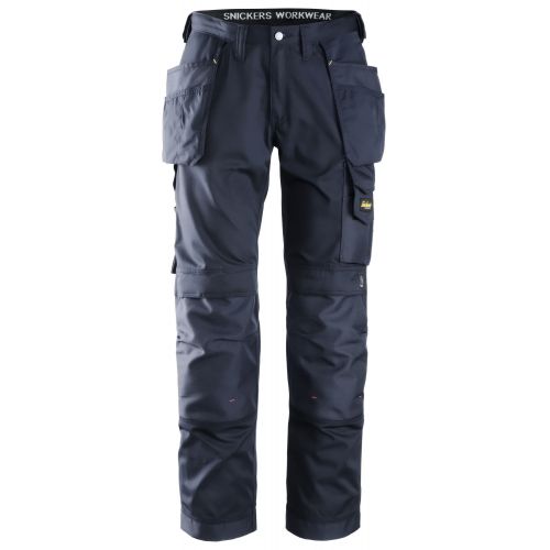 Pantalones largos de trabajo CoolTwill bolsillos flotantes 3211 Azul marino