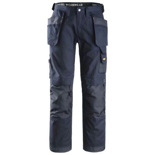 3214 Pantalones largos de trabajo Canvas+ bolsillos flotantes Azul marino