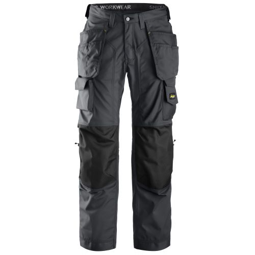 3223 Pantalones largos de solador Rip-Stop gris acero con bolsillos flotantes