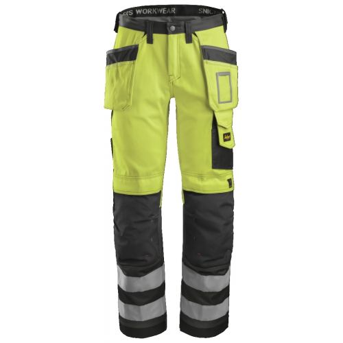 3233 Pantalón Alta Visibilidad con bolsillos flotantes Clase 2 amarillo-gris antracita talla 156