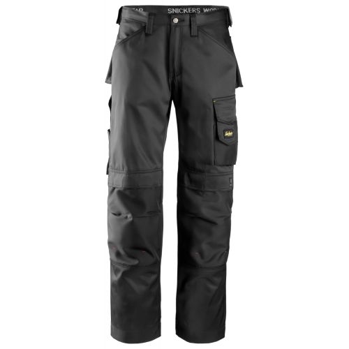 3312 Pantalón largo DuraTwill negro talla 88