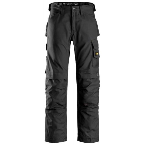 3314 Pantalones largos de trabajo Canvas+ Negro