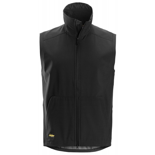 4505 Chaleco cortaviento Soft Shell AllroundWork negro