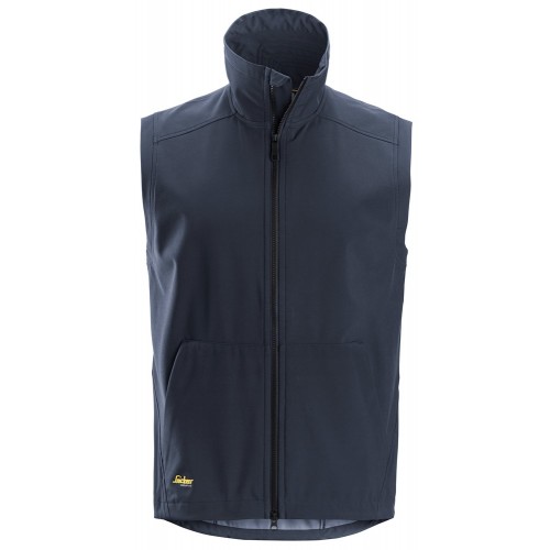 4505 Chaleco cortaviento Soft Shell AllroundWork azul marino talla XS