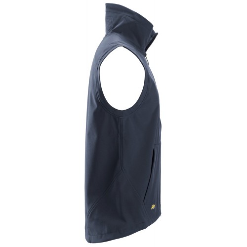 4505 Chaleco cortaviento Soft Shell AllroundWork azul marino