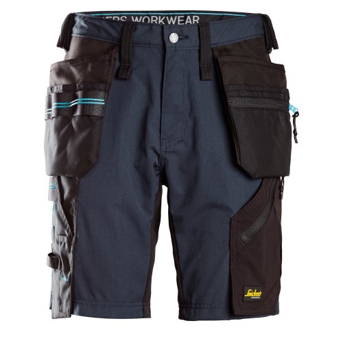 6110 Pantalones cortos de trabajo LiteWork 37.5® con bolsillos flotantes azul marino/ negro