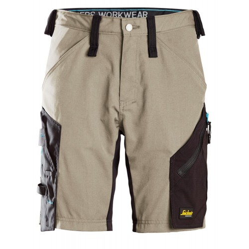 6112 Pantalones cortos de trabajo LiteWork 37.5® beige-negro talla 50