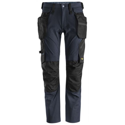 6208 Pantalones largos de trabajo bolsillos flotantes desmontables LiteWork Azul Marino/Negro