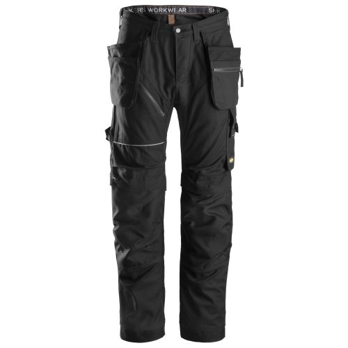 6215 Pantalones largos de trabajo RuffWork algodón con bolsillos flotantes Negro