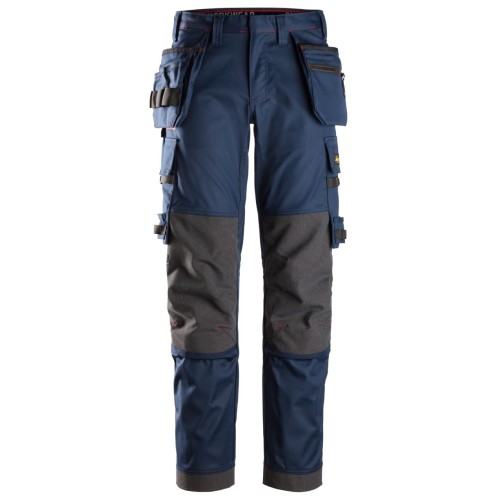6273 Pantalones largos de trabajo ignífugos ProtecWork elásticos con bolsillos flotantes color azul marino