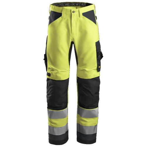 Pantalón AW+ Alta Vis. CL2 amarillo-gris acero T.62