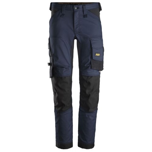 Pantalones elásticos AllroundWork Azul Marino-Negro talla 160