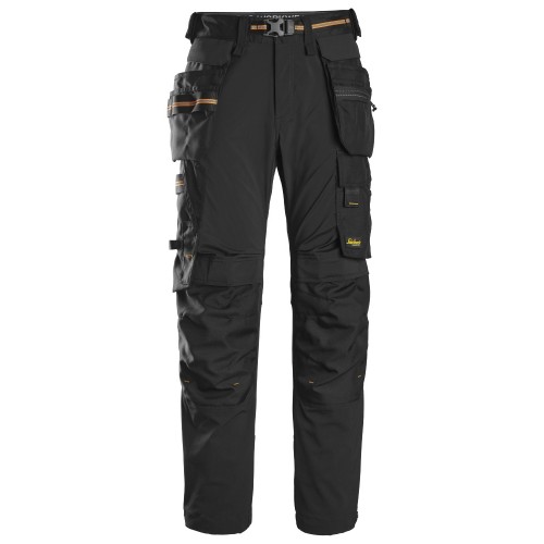 6515 Pantalones largos de trabajo cortaviento GORE® Windstopper® AllroundWork negro talla 44