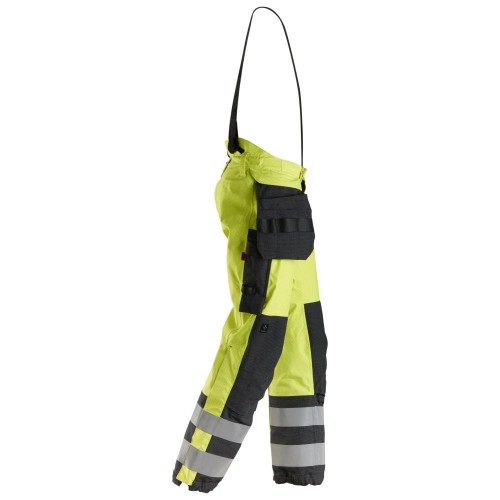 6568 Pantalones largos de trabajo GORE-TEX de alta visibilidad clase 2 con bolsillos flotantes ProtecWork amarillo-azul marino