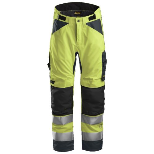 Pantalón AW+ 37.5®Aislado Alta Vis. CL2 amarillo-gris acero T.L larga