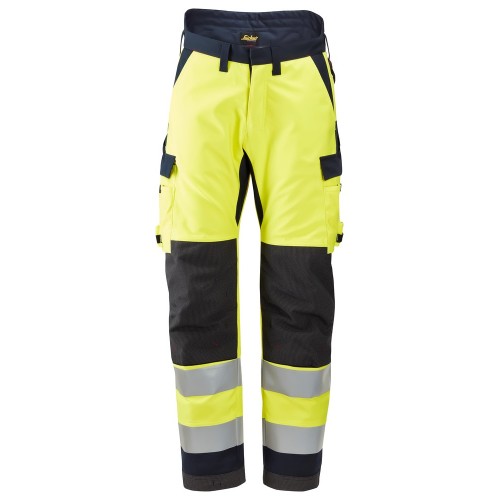 6663 Pantalones largos de trabajo aislantes 37.5® de alta visibiidad clase 2 ProtecWork amarillo-azul marino talla 146