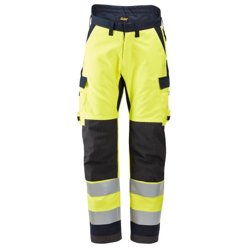 6663 Pantalones largos de trabajo aislantes 37.5® de alta visibiidad clase 2 ProtecWork amarillo-azul marino talla 96