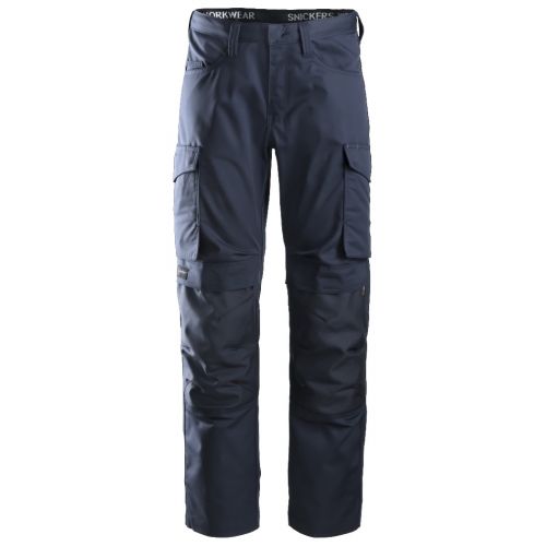 6801 Pantalón largo Servicios + Portarodilleras Negro