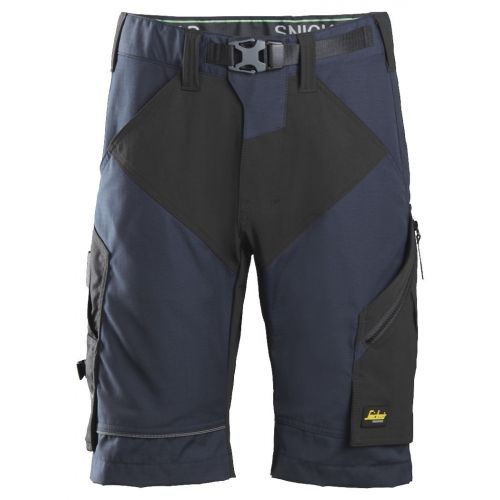 6914 Pantalones cortos de trabajo FlexiWork azul marino-negro talla 44