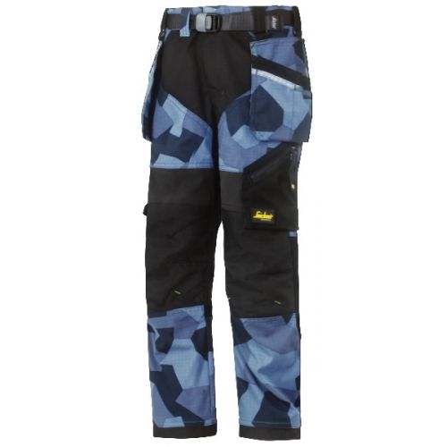 7505 Pantalón Junior Flexi Work Camo azul camuflaje talla 134