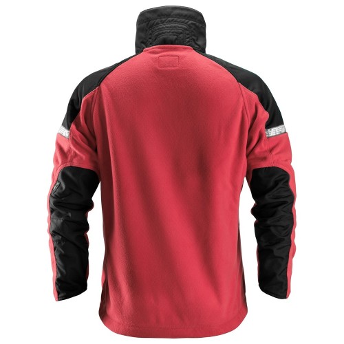 8005 Chaqueta polar cortavientos AllroundWork rojo intenso/ negro