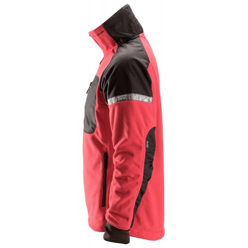 8005 Chaqueta polar cortavientos AllroundWork rojo intenso/ negro