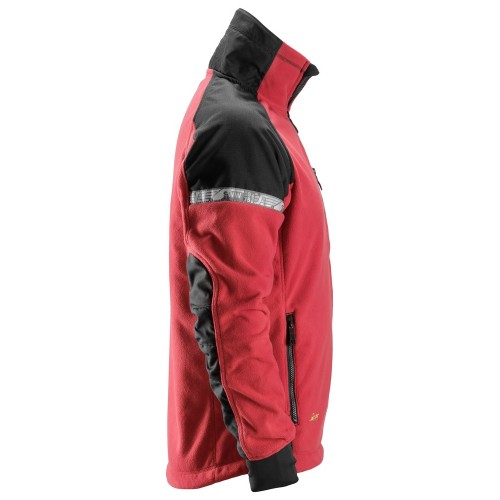 8005 Chaqueta polar cortavientos AllroundWork rojo intenso/ negro