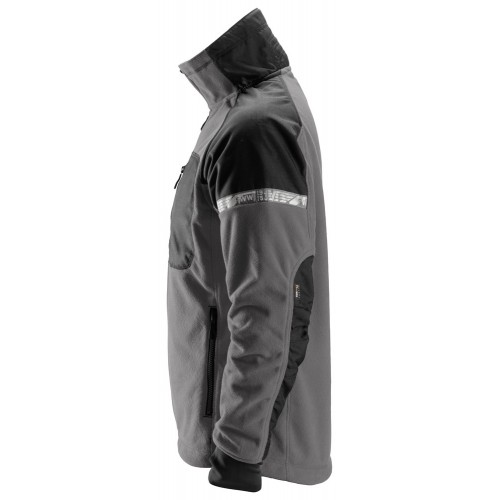 8005 Chaqueta polar cortavientos AllroundWork gris acero/ negro