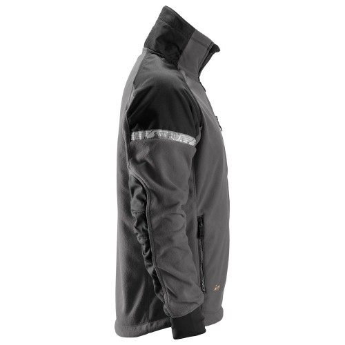 8005 Chaqueta polar cortavientos AllroundWork gris acero/ negro