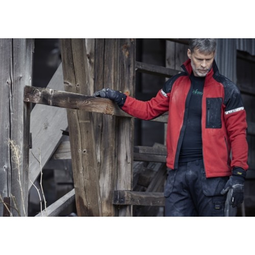 8005 Chaqueta polar cortavientos AllroundWork azul marino/ negro