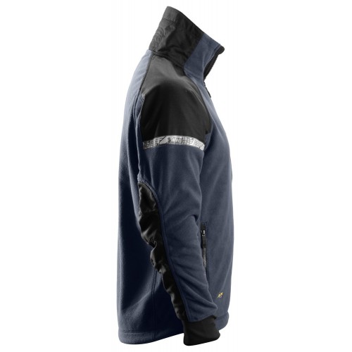 8005 Chaqueta polar cortavientos AllroundWork azul marino/ negro