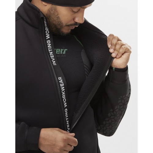 8018 Chaqueta de pelo invertido AllroundWork negro