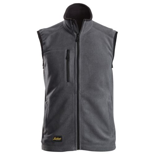 Chaleco fleece Polartec® gris acero-negro talla XL