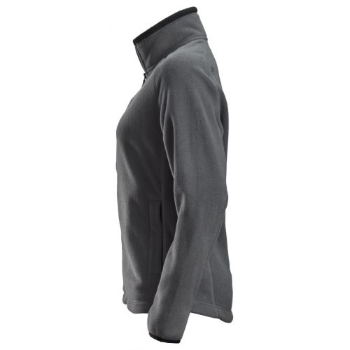 8027 Chaqueta forro polar de mujer AllroundWork Polartec® gris acero/ negro