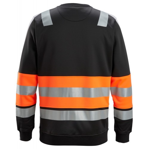 8031 Sudadera de alta visibilidad clase 1 negro-naranja