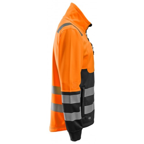 8035 Chaqueta con cremallera completa de alta visibilidad clase 2 naranja-negro