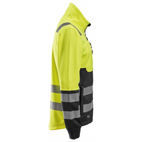 8035 Chaqueta con cremallera completa de alta visibilidad clase 2 amarillo-negro