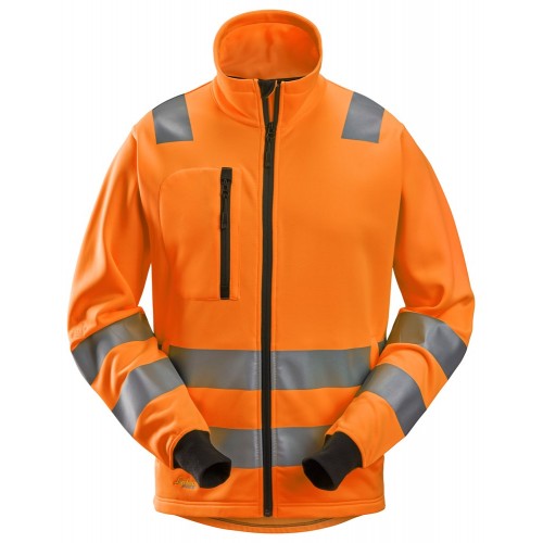 8036 Chaqueta con cremallera completa de alta visibilidad clase 2/3 naranja talla XS