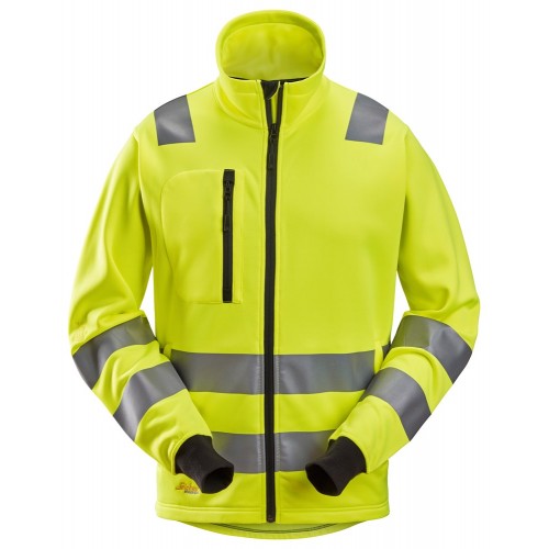 8036 Chaqueta con cremallera completa de alta visibilidad clase 2/3 amarillo talla XS