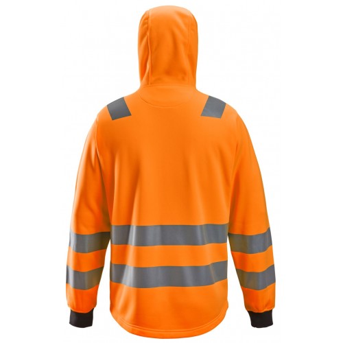 8039 Sudadera con capucha y cremallera completa de alta visibilidad clase 2/3 naranja